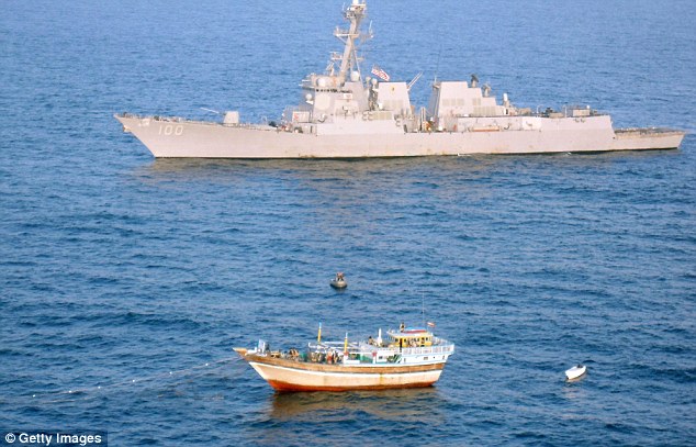 On a mission: USS Kidd responds to a distress call from the Iranian fishing vessel Al Molai off the coast of Somalia approximately 400 nautical miles north of the Seychelles